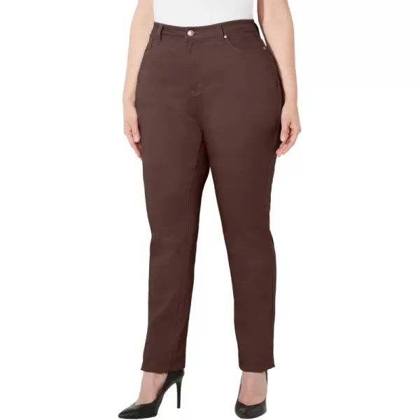 Catherines Women's Plus Size Sateen Stretch Curvy Pant