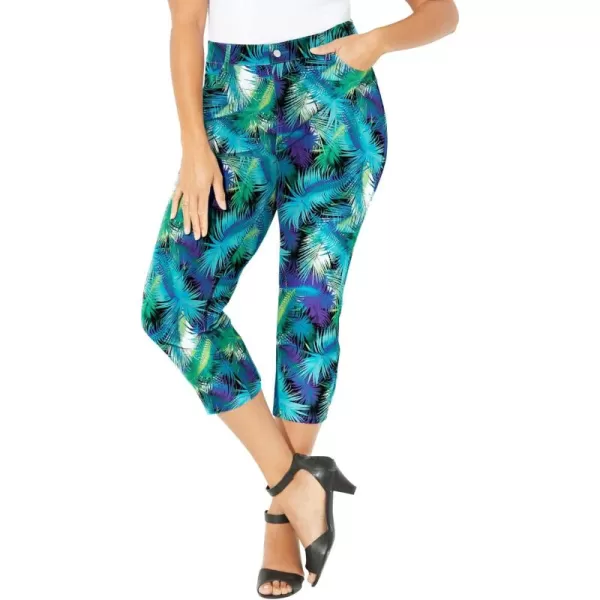 Catherines Women's Plus Size Secret Slimmer Capri