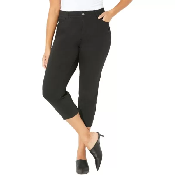 Catherines Women's Plus Size Secret Slimmer Capri