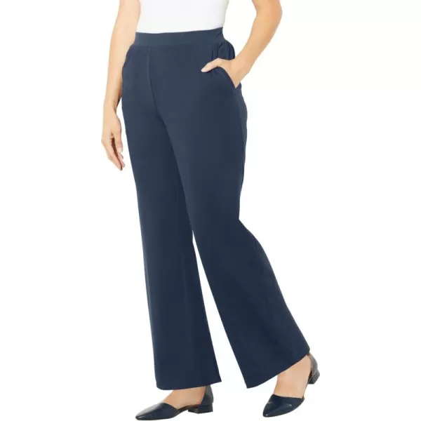 Catherines Women's Plus Size Suprema Wide Leg Pant