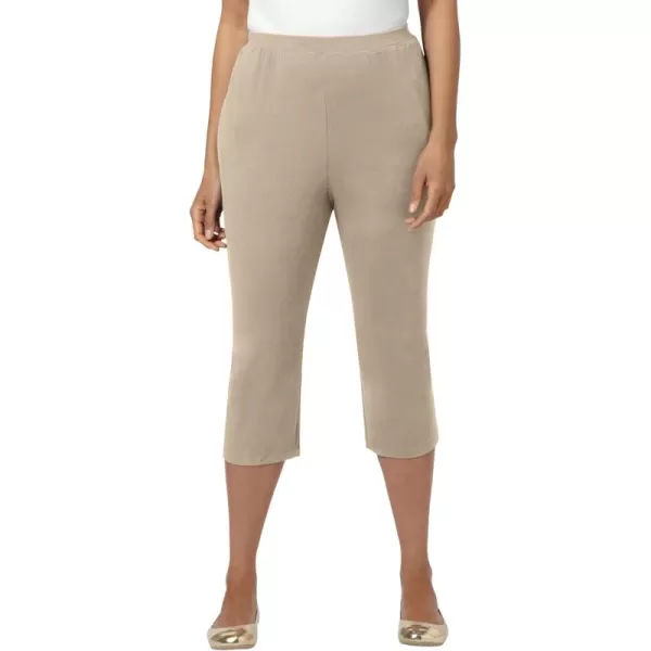 Catherines Women's Plus Size Tall Suprema Capri