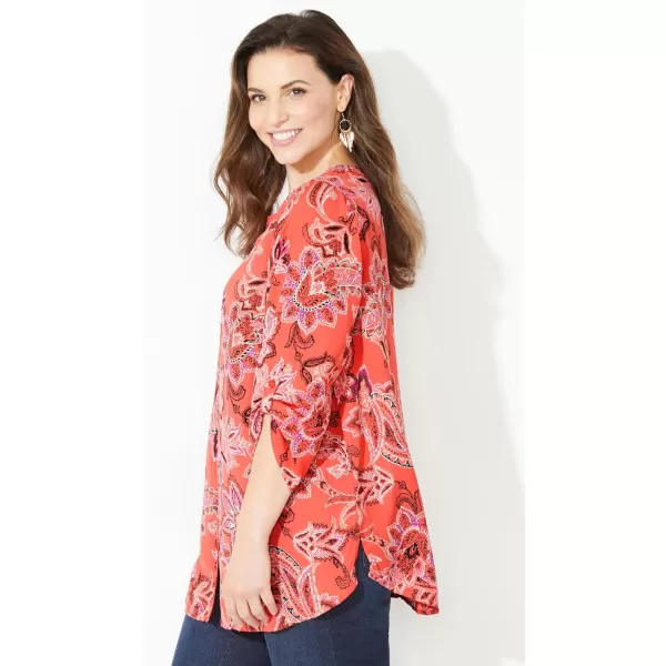 Catherines Women's Plus Size Breezeway Georgette Blouse