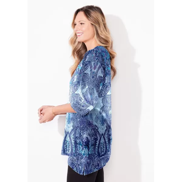 Catherines Women's Plus Size Panne Velvet Tunic