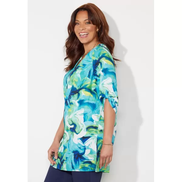 Catherines Women's Plus Size Uptown Tunic Blouse