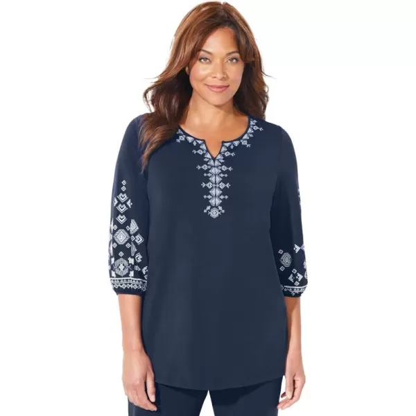 Catherines Women's Plus Size Anywear Kurta Top