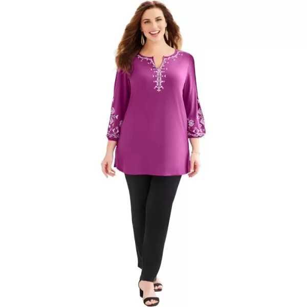 Catherines Women's Plus Size Anywear Kurta Top