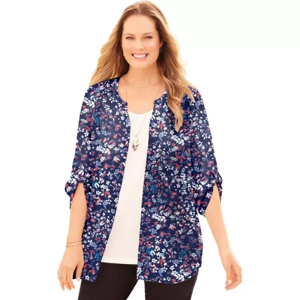 Catherines Women's Plus Size Breezeway Georgette Blouse