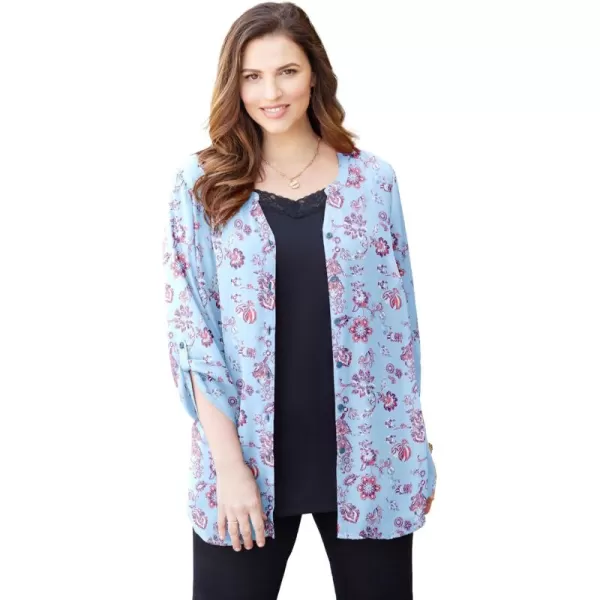Catherines Women's Plus Size Breezeway Georgette Blouse