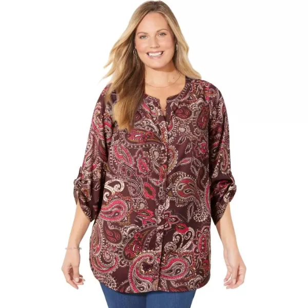 Catherines Women's Plus Size Breezeway Georgette Blouse