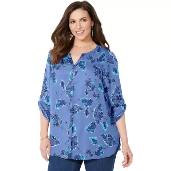 Catherines Women's Plus Size Breezeway Georgette Blouse
