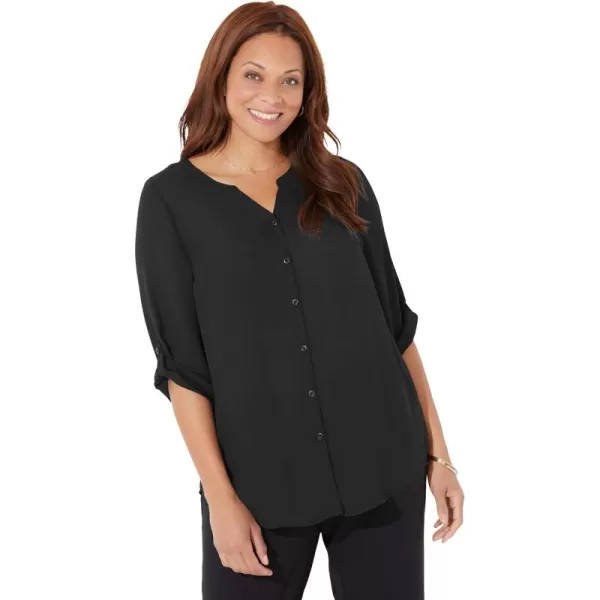 Catherines Women's Plus Size Breezeway Georgette Blouse