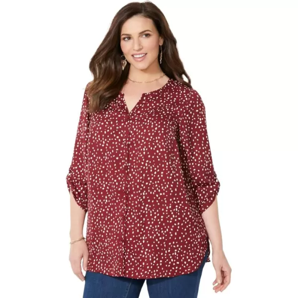 Catherines Women's Plus Size Breezeway Georgette Blouse
