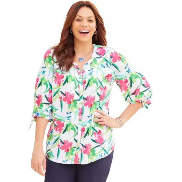 White Tropical Floral