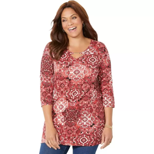 Classic Red Medallion