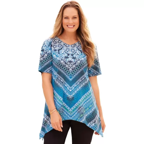 Catherines Women's Plus Size Sparkle &amp; Swirl Tunic