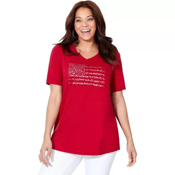 Catherines Women's Plus Size Stars &amp; Shine Tee