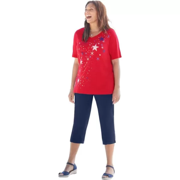 Catherines Women's Plus Size Stars &amp; Shine Tee