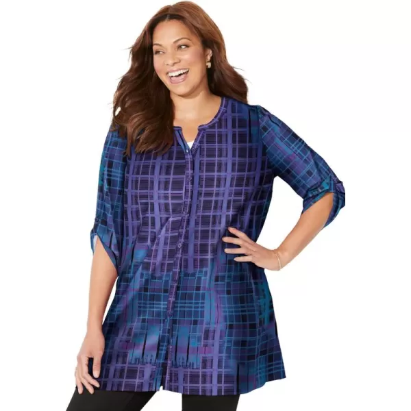 Catherines Women's Plus Size Uptown Tunic Blouse