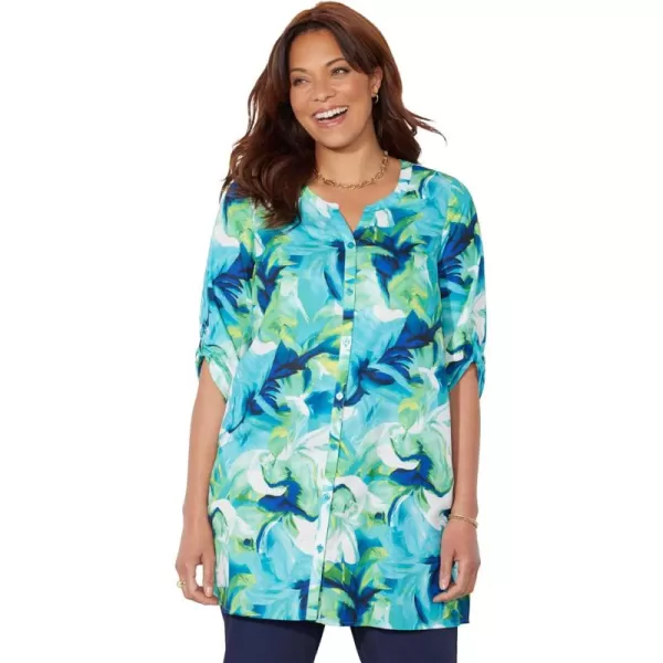 Catherines Women's Plus Size Uptown Tunic Blouse