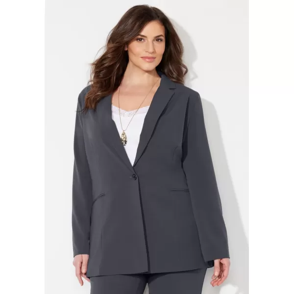 Catherines Women's Plus Size Right Fit Curvy Blazer