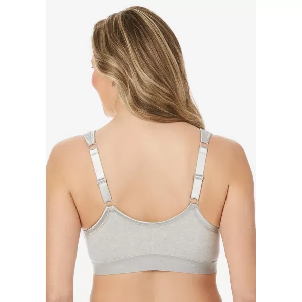 Comfort Choice Women's Plus Size Wireless Front-Close Lounge Bra