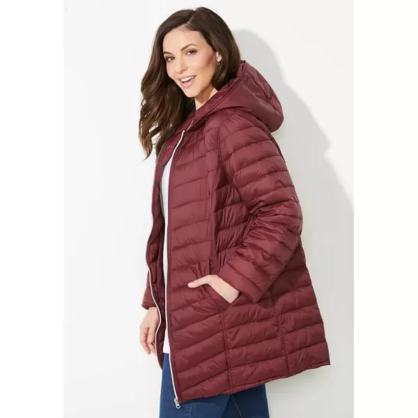 Catherines Women's Plus Size Packable Puffer Coat