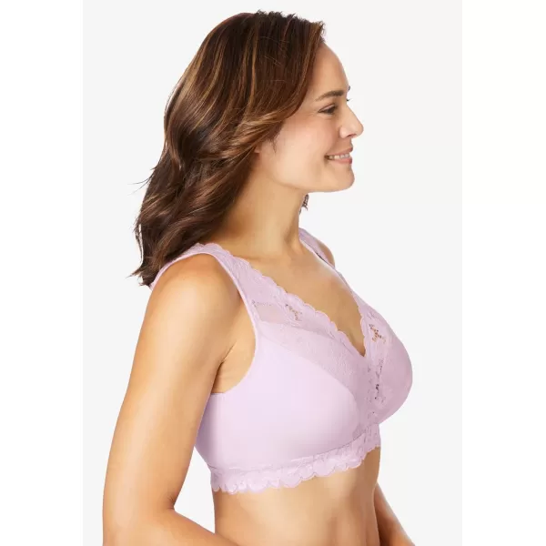 Comfort Choice Women's Plus Size Lace Leisure Bralette