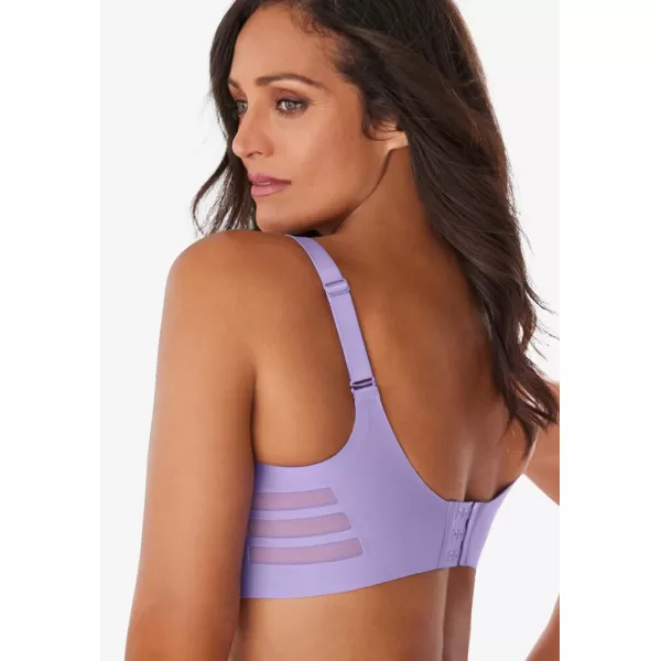 Comfort Choice Women's Plus Size Side-Sleek Smoothing Bra
