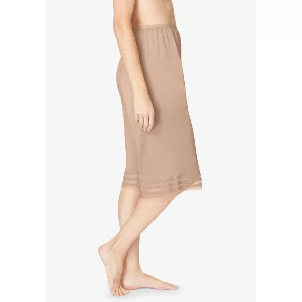 Comfort Choice Women's Plus Size Snip-To-Fit Culotte Full Slip