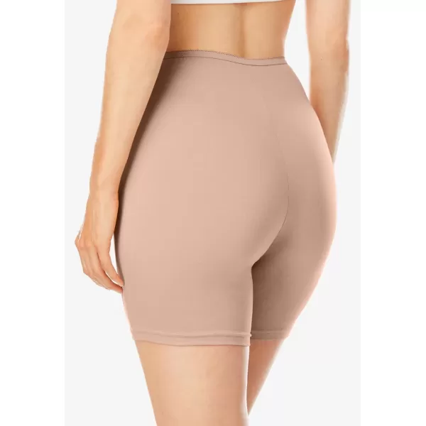 Comfort Choice Women's Plus Size Stretch Cotton Boxer 3-Pack Underwear