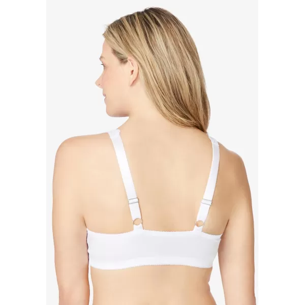 Women's Plus Size Embroidered Front-Close Underwire Bra