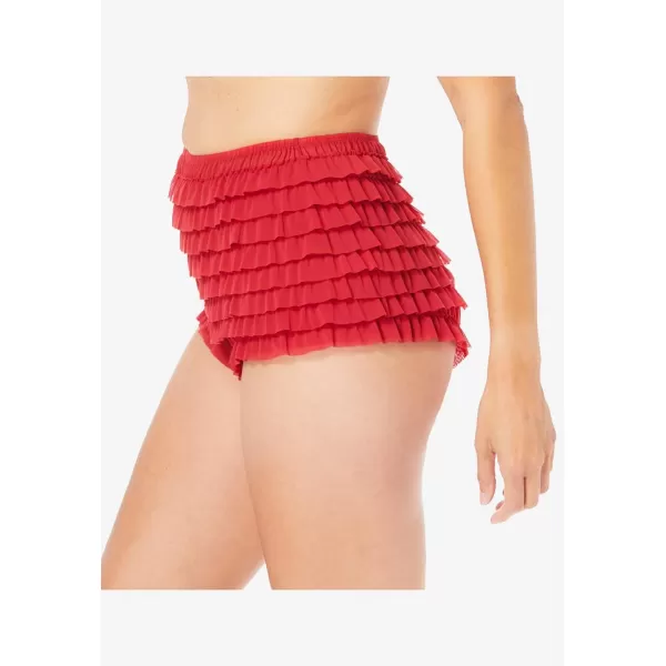 Women's Plus Size Nylon Mesh Rumba Boyshort