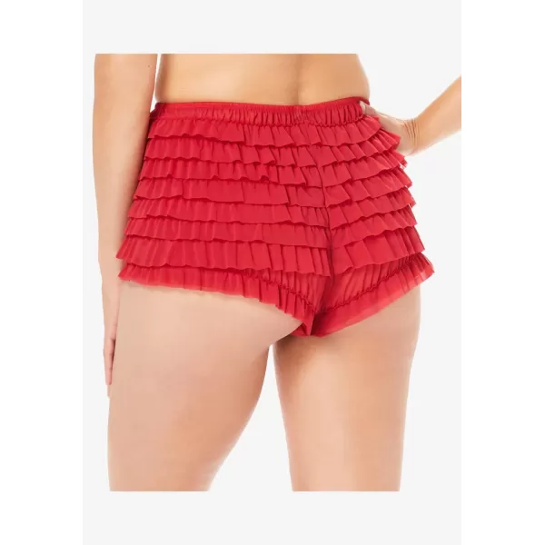 Women's Plus Size Nylon Mesh Rumba Boyshort