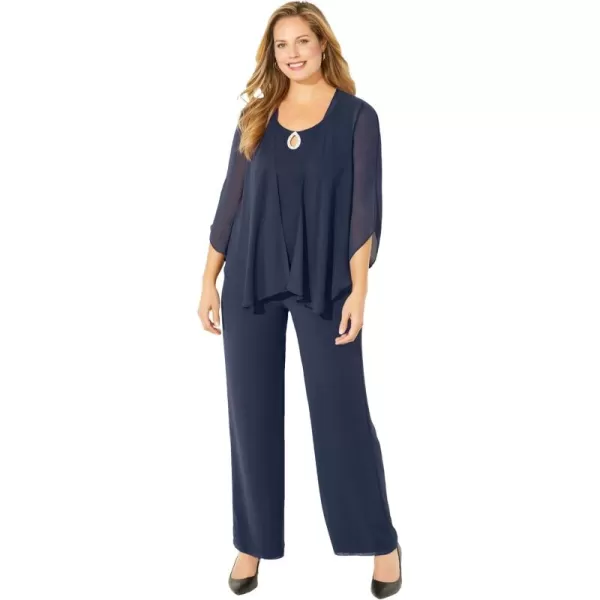 Catherines Women's Plus Size Accolades Georgette Pant Set