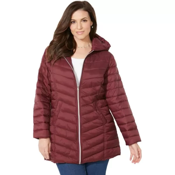 Catherines Women's Plus Size Packable Puffer Coat