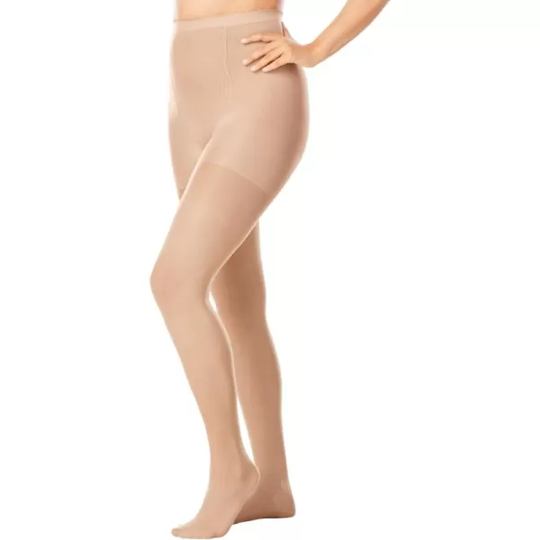 Comfort Choice Women's Plus Size 2-Pack Control Top Tights