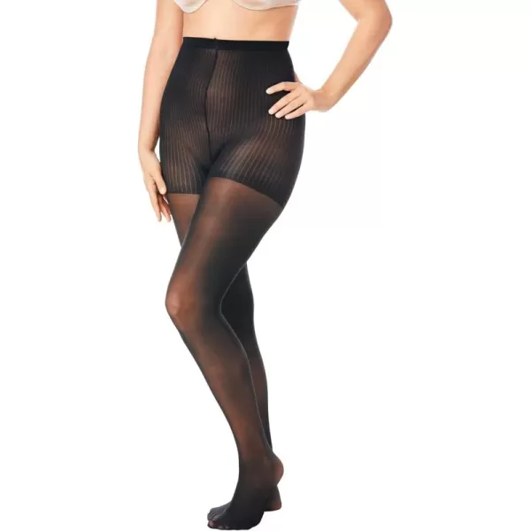 Comfort Choice Women's Plus Size 2-Pack Control Top Tights