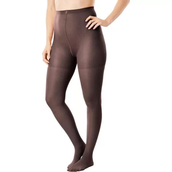 Comfort Choice Women's Plus Size 2-Pack Control Top Tights