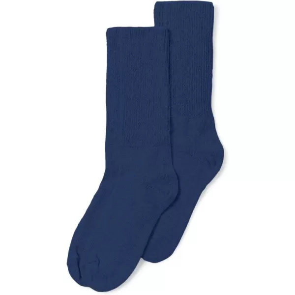 Comfort Choice Women's Plus Size 2-Pack Open Weave Extra Wide Socks Tights