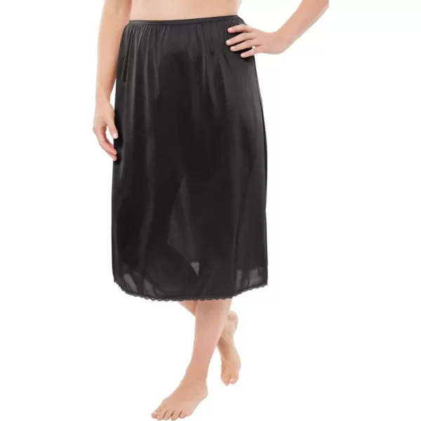 Comfort Choice Women's Plus Size Half Slip 28" 2-Pack
