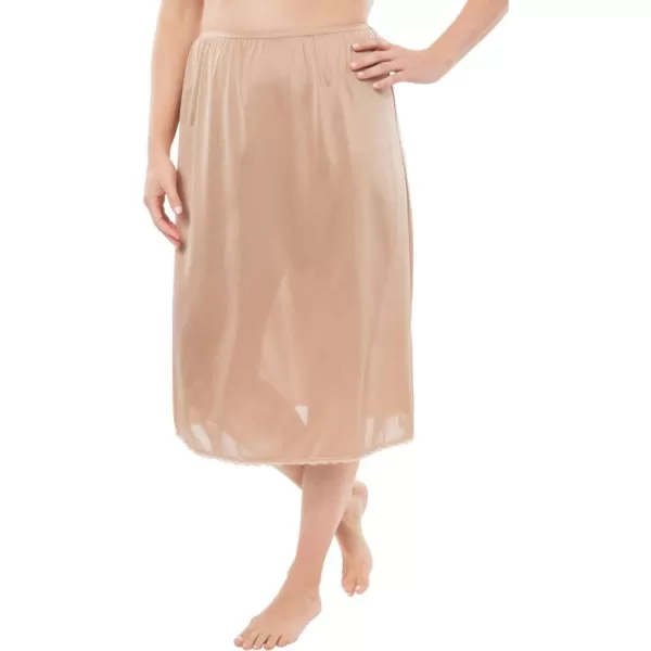 Comfort Choice Women's Plus Size Half Slip 28" 2-Pack