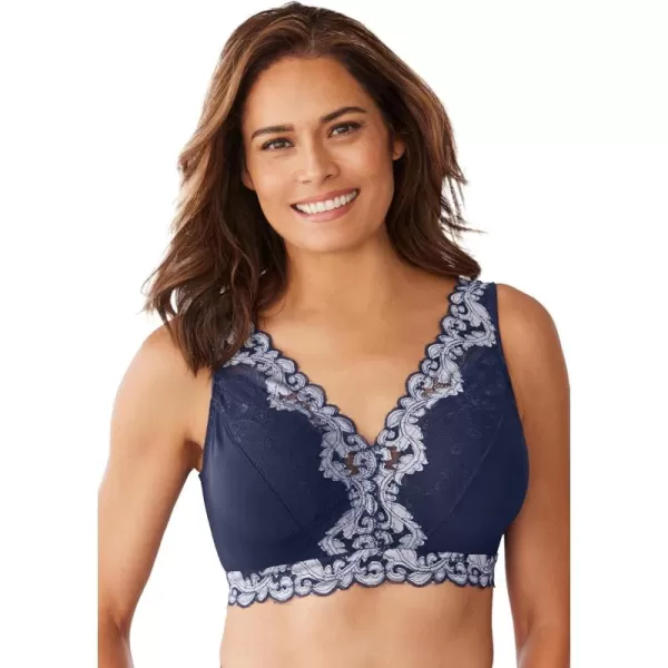 Comfort Choice Women's Plus Size Lace Leisure Bralette