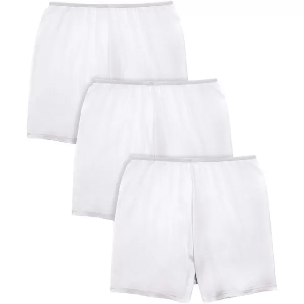 Comfort Choice Women's Plus Size Stretch Cotton Boxer 3-Pack Underwear