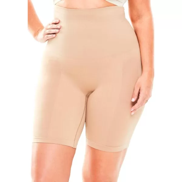 Women's Plus Size Instant Shaper Medium Control Seamless Thigh Slimmer Body Shaper