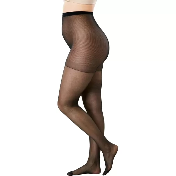 Comfort Choice Women's Plus Size 2-Pack Sheer Tights