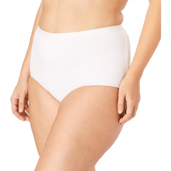 Comfort Choice Women's Plus Size Cotton Brief 10-Pack Underwear