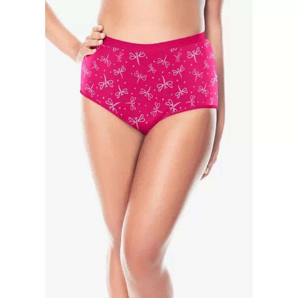 Comfort Choice Women's Plus Size Cotton Brief 5-Pack Underwear