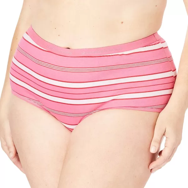 Comfort Choice Women's Plus Size Cotton Brief 5-Pack Underwear