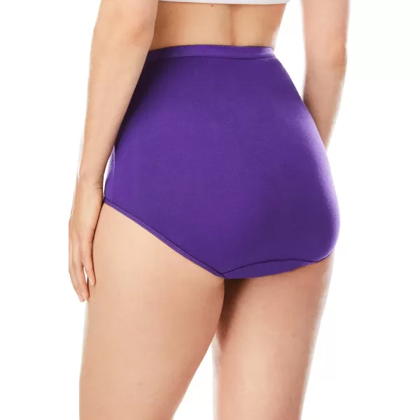 Comfort Choice Women's Plus Size Cotton Brief 5-Pack Underwear