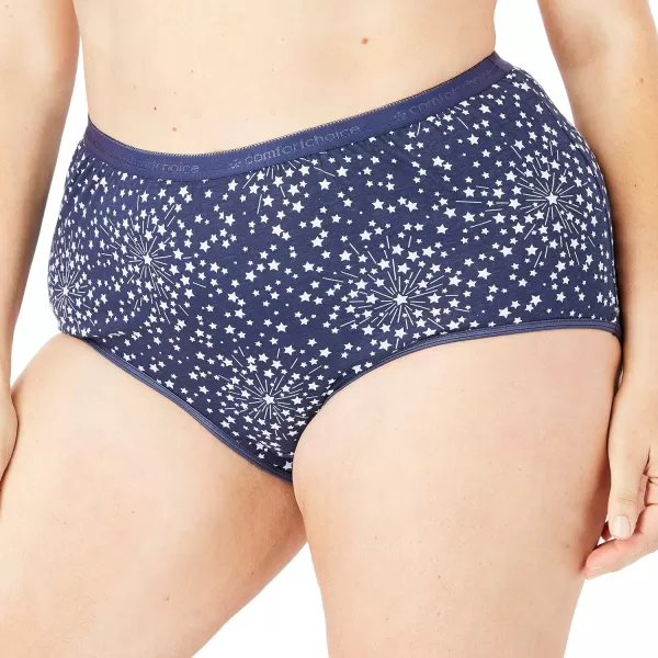 Comfort Choice Women's Plus Size Cotton Brief 5-Pack Underwear
